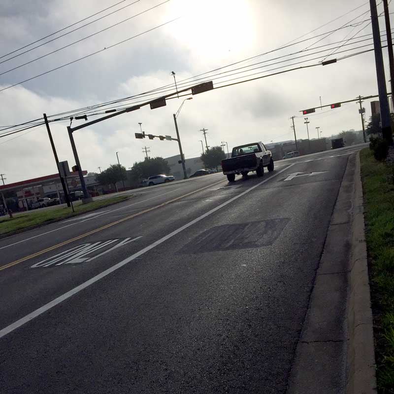 As of Thursday, June 1, the lanes on Mission Hill Drive have been switched back to their previous assignments. Check back on DailyTrib.com for more on the story. Staff photo by Jared Fields