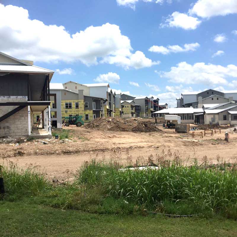 New projects under construction, driving a thriving Marble Falls economy, include the Homestead Apartments, 1301 Max Copeland Drive in Marble Falls. Photo courtesy of Marble Falls EDC