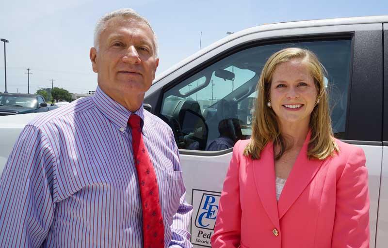 District 2 incumbent Emily Pataki (right) was re-elected to the Pedernales Electric Cooperative board along with newcomer to District 3, board member-elect Randy R. Klaus. Courtesy photo