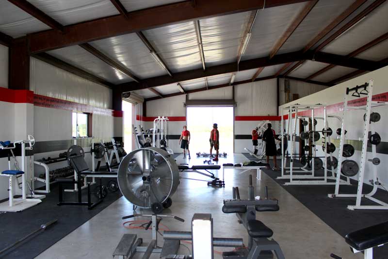 Faith Academy of Marble Falls weight room