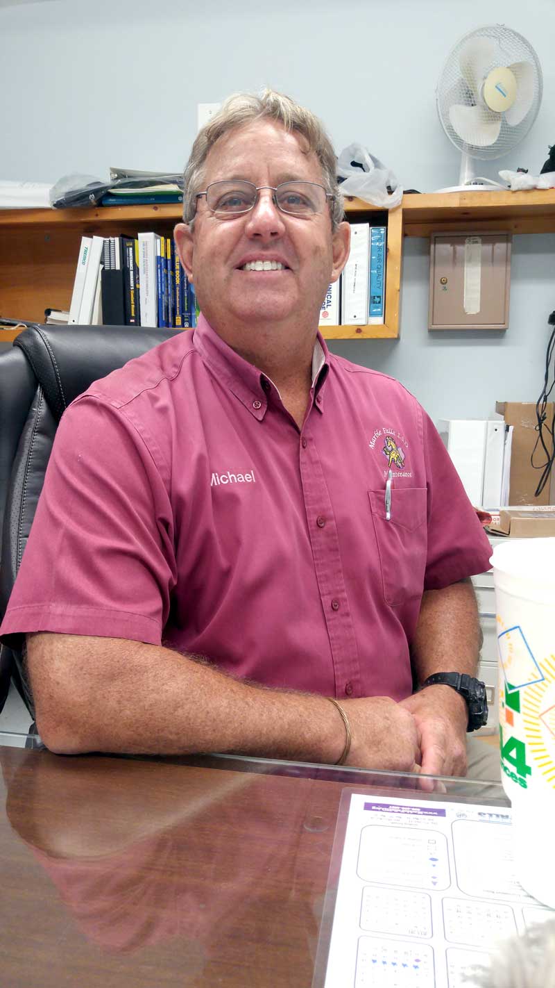 Marble Falls Area Volunteer Fire Department Chief Michael Phillips. 'We need more volunteers because you have a private life. You can't run calls if you're running your family.' Staff photo by Jennifer Fierro