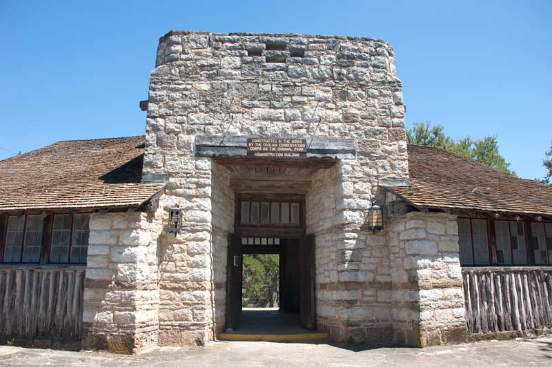The headquarters at Longhorn Cavern State Park on Park Road 4 in Burnet County. Staff photo by Jared Fields