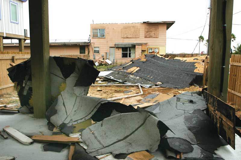 Hurricane Harvey damage on the Texas Gulf Coast. Courtesy photo