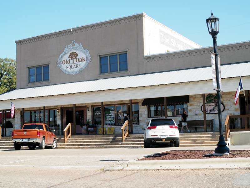 Marble Falls recorded a 4.7 percent increase in sales tax receipts over the same time last year as people are staying overnight, eating at local restaurants, and shopping at local stores, including at Old Oak Square on Main Street. File photo