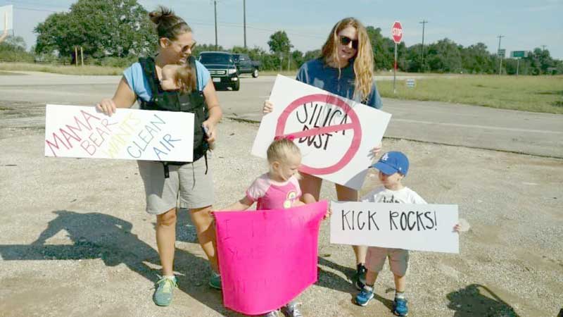 Opponents of a proposed rock crusher facility (pictured here Sept. 30) on U.S. 281 just south of Marble Falls are planning a second weekend of protests Oct. 7-8 at the intersection of 281 and CR 403 to express concerns about what they believe is an air quality issue should the operation move forward. Courtesy photo