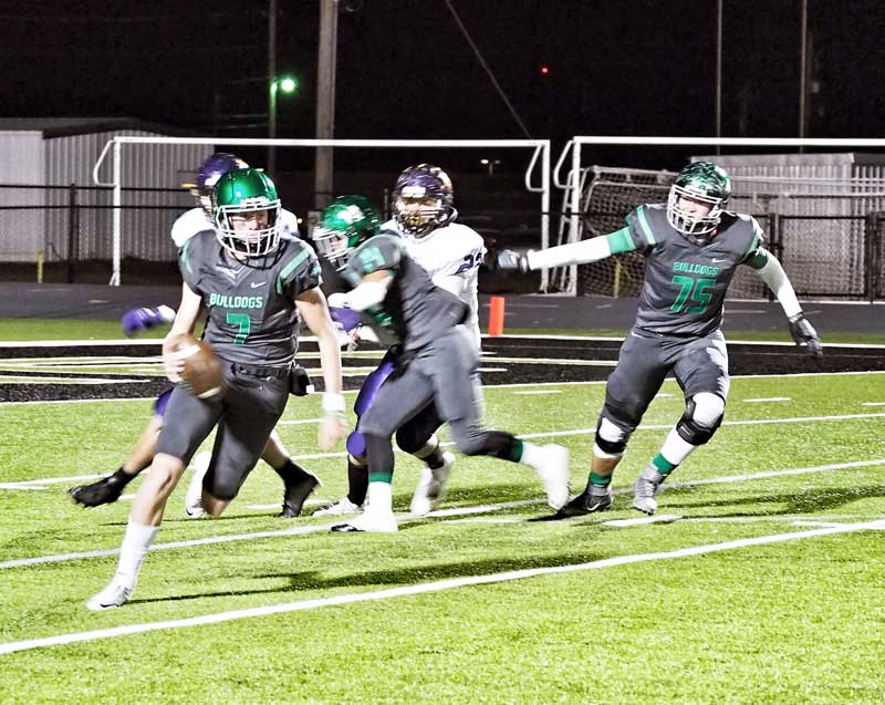 The Burnet Bulldogs are on the road against the Lampasas Badgers on Nov. 3. Both teams are looking for their first District 13-4A Division I win. Staff photo by Daniel Clifton