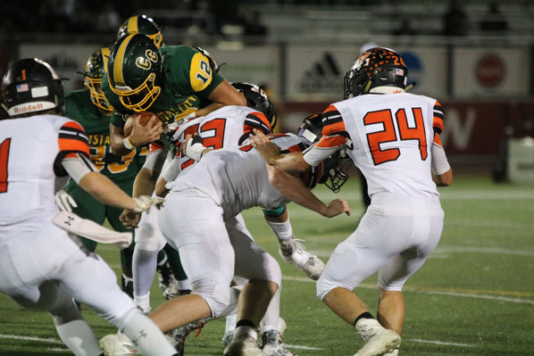 llano high school football player making tackle
