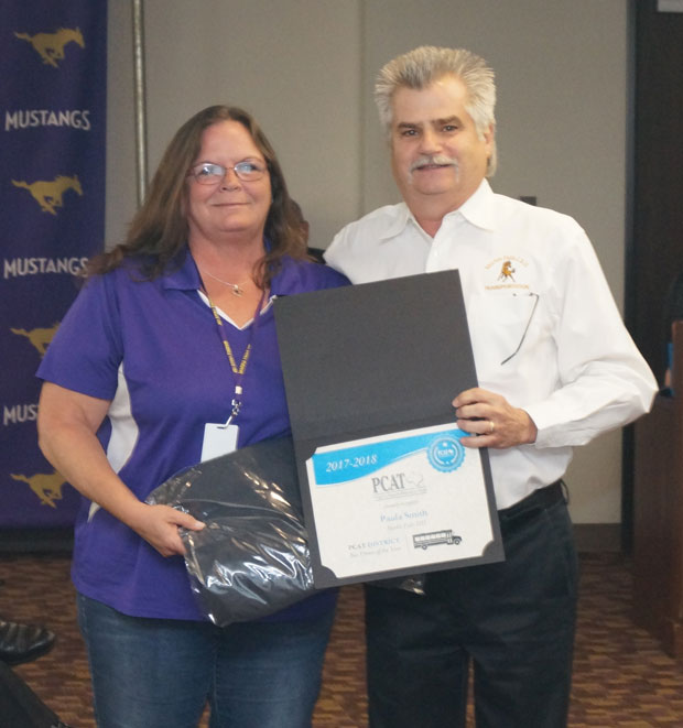 paula smith marble falls isd bus driver of the year