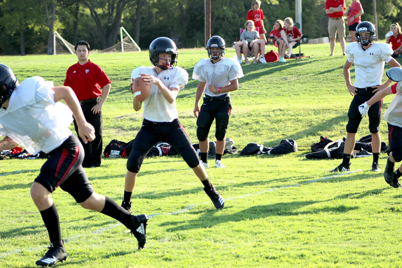 The season-opener for the Faith Academy football team is Friday, Aug. 31, at Pony Stadium, 1511 Pony Circle Drive in Marble Falls. The Flames face The Christian School of Castle Hills from San Antonio. Kickoff is 7:30 p.m.