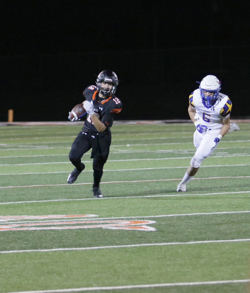 Llano sophomore receiver Case Kuykendall (left) and his Yellow Jackets teammates are on the road Sept. 28 against Lake View in San Angelo for their last pre-district game of the season. Kickoff is 7 p.m. Courtesy photo