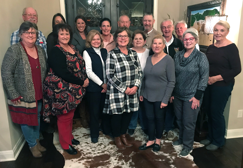 Members of the Burnet County Republican Party executive committee are (back row from left) Precinct 14 Chair Cody Rutledge, Past-Secretary Judi Ross, Precinct 15 Chair Kristin Meredith, Past-Chairman Donna Holland Wilcox, Precinct 10 Chair John White, Treasurer Pat Moore, Precinct 19 Chair Lenwood Nelson, and Precinct 4 Chair Bill Earnest; (front row from left) Precinct 17 Chair Tammy Hullum, Chairman Kara Chasteen, Precinct 5 Chair Joyce Smith, Precinct 6 Chair Shirley Baker, Precinct 12 Chair Mary Moore, Vice Chairman and Precinct 2 Chair Mary Jane Avery, Precinct 8 Chair Trixie Bond, and Secretary Susan Doyle. Not pictured are Precinct 1 Chair Brandon Smith, Precinct 3 Chair Steve Webb, Precinct 9 Chair Londa Chandler, Precinct 11 Chair Jim Jones, Precinct 16 Chair Johnnie B. Rogers Jr., and Precinct 20 Chair Tamra Stevens. Courtesy photo