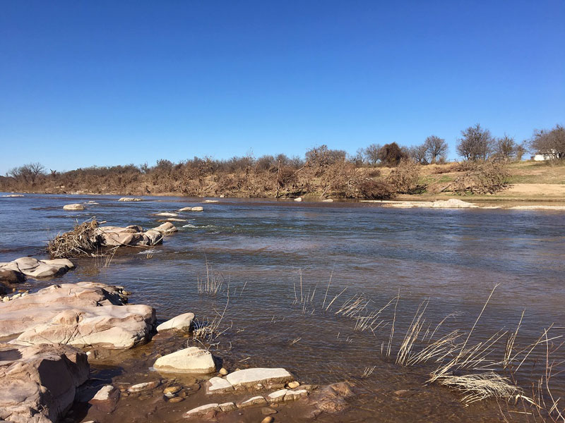 The Texas Parks and Wildlife Department announced four new public access spots on the Llano River — including one at Castell Crossing — for people to put in kayaks and canoes or fish from the bank. Photo courtesy of TPWD