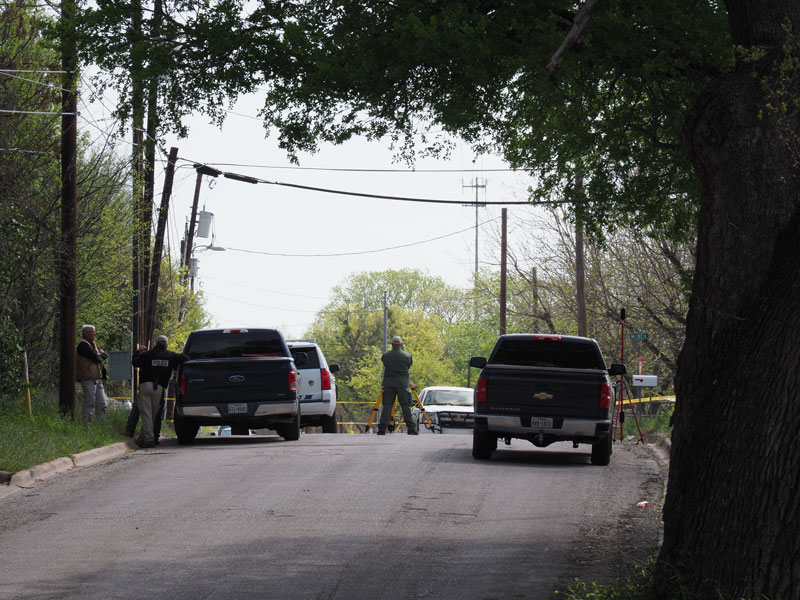 A former Burnet Police Department patrol sergeant faces first-degree murder and aggravated assault by a public servant charges in the shooting death of 25-year-old Brandon Michael Jacque. On March 27, officers responded to a report of loud music in the 300 block of South McNeil Street. At some point, a vehicle ran over the officer’s foot, and the officer, identified as Russell Butler, fired at the car, killing Jacque. Staff photo by Daniel Clifton