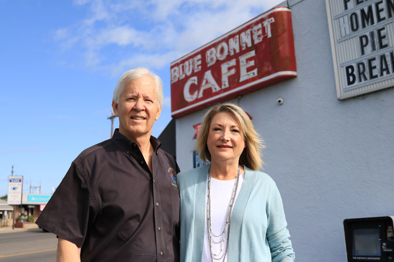 John and Belinder Kemper purchased the Blue Bonnet Cafe in the 1980s