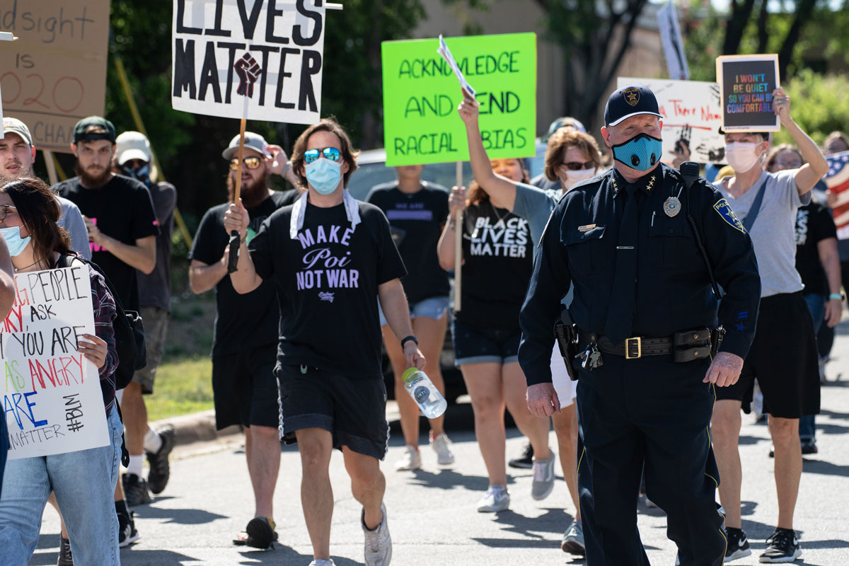 Black Lives Matter rally in Marble Falls