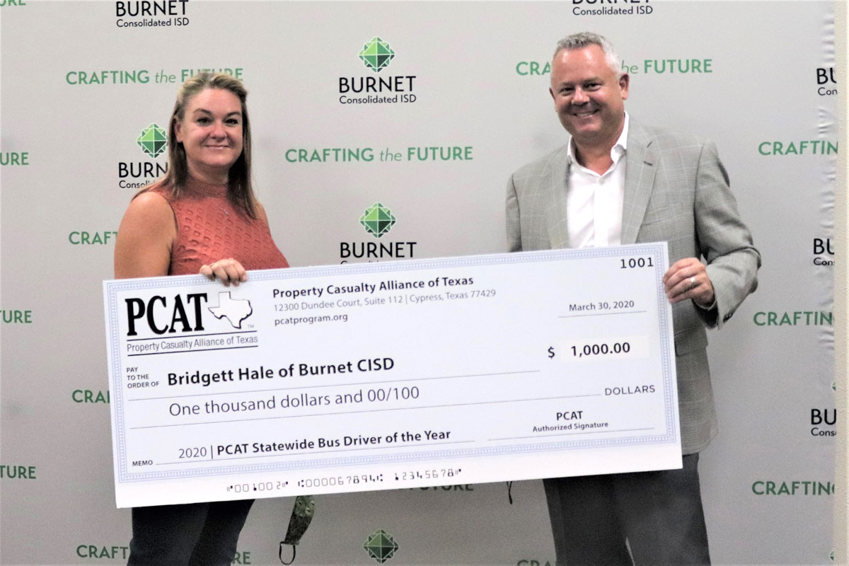 BCISD's Bridget Hale is Bus Driver of the Year