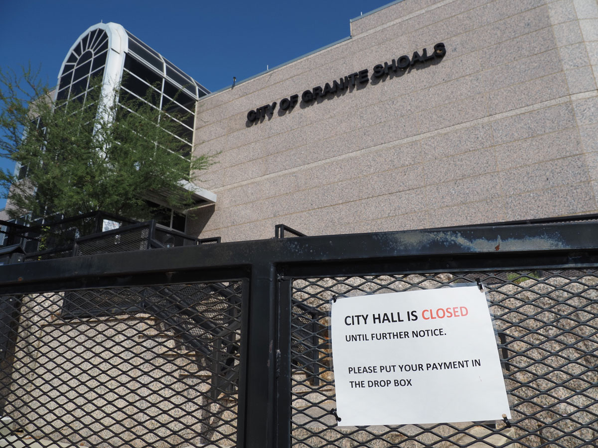 Granite Shoals City Hall remains closed