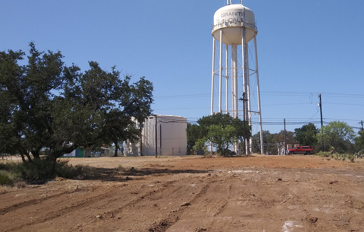 Site for new Granite Shoals water tower cleared