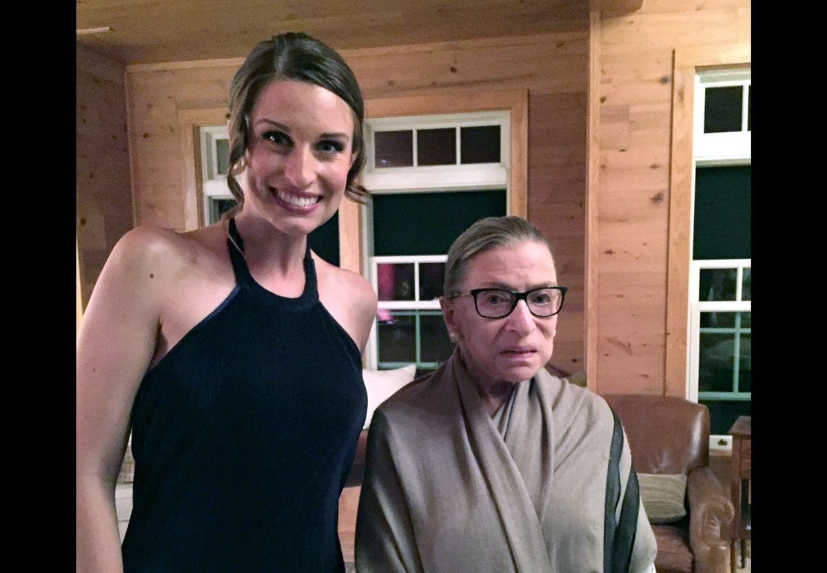 Mary Beth Nelson and Ruth Bader Ginsburg