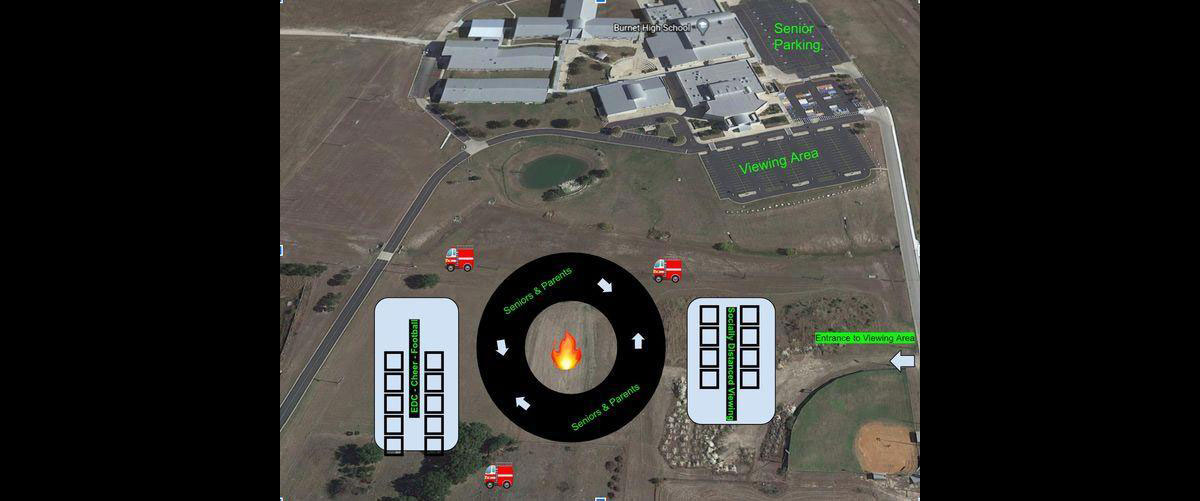 2020 Burnet High School homecoming bonfire