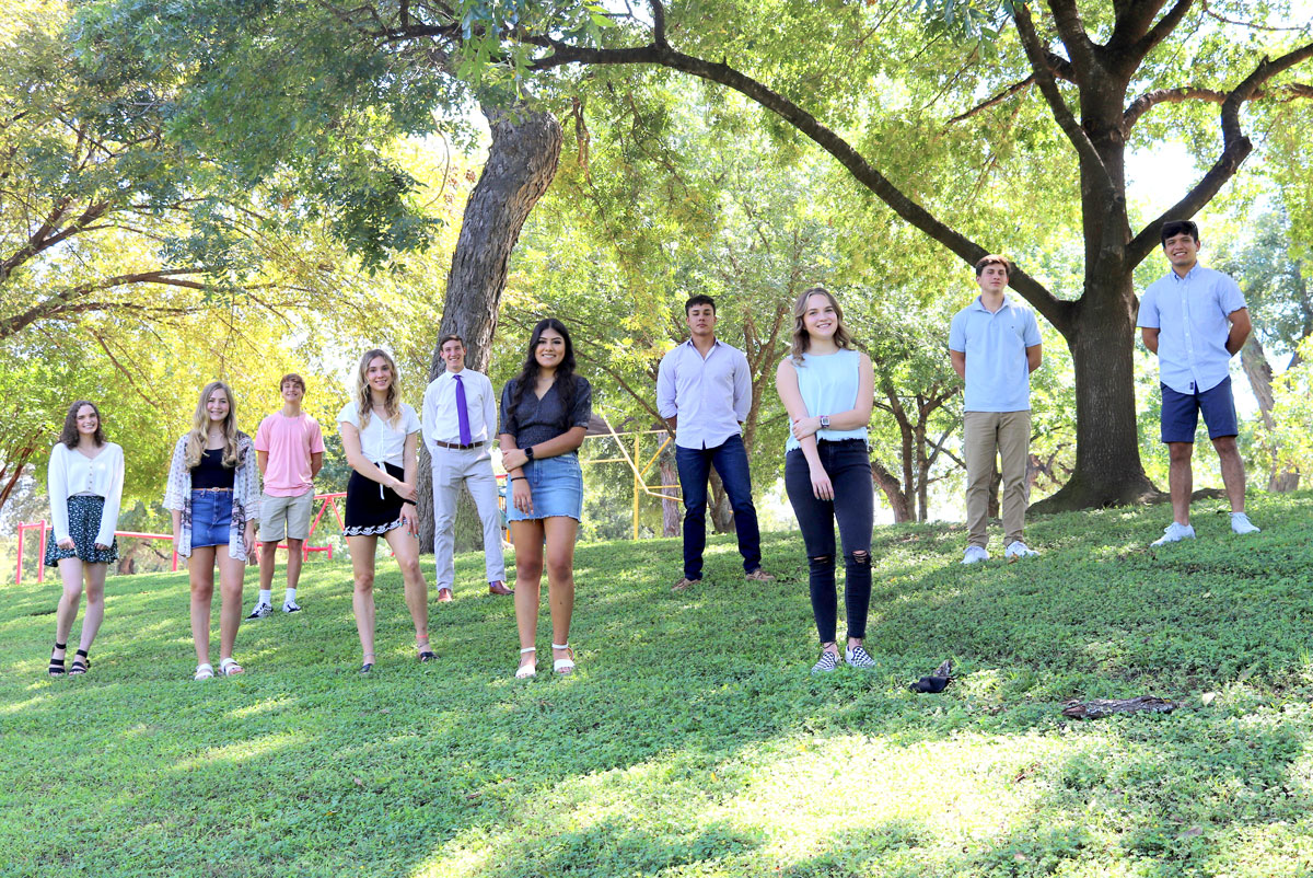 2020 Marble Falls High School homecoming court