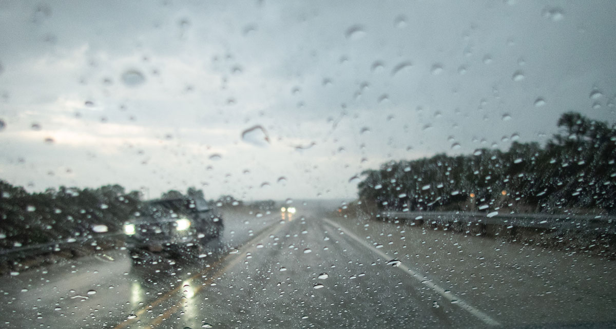 Driving in bad weather conditions