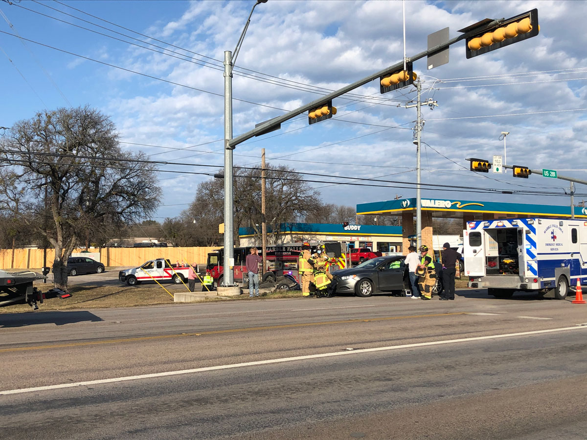US 281 wreck in Marble Falls