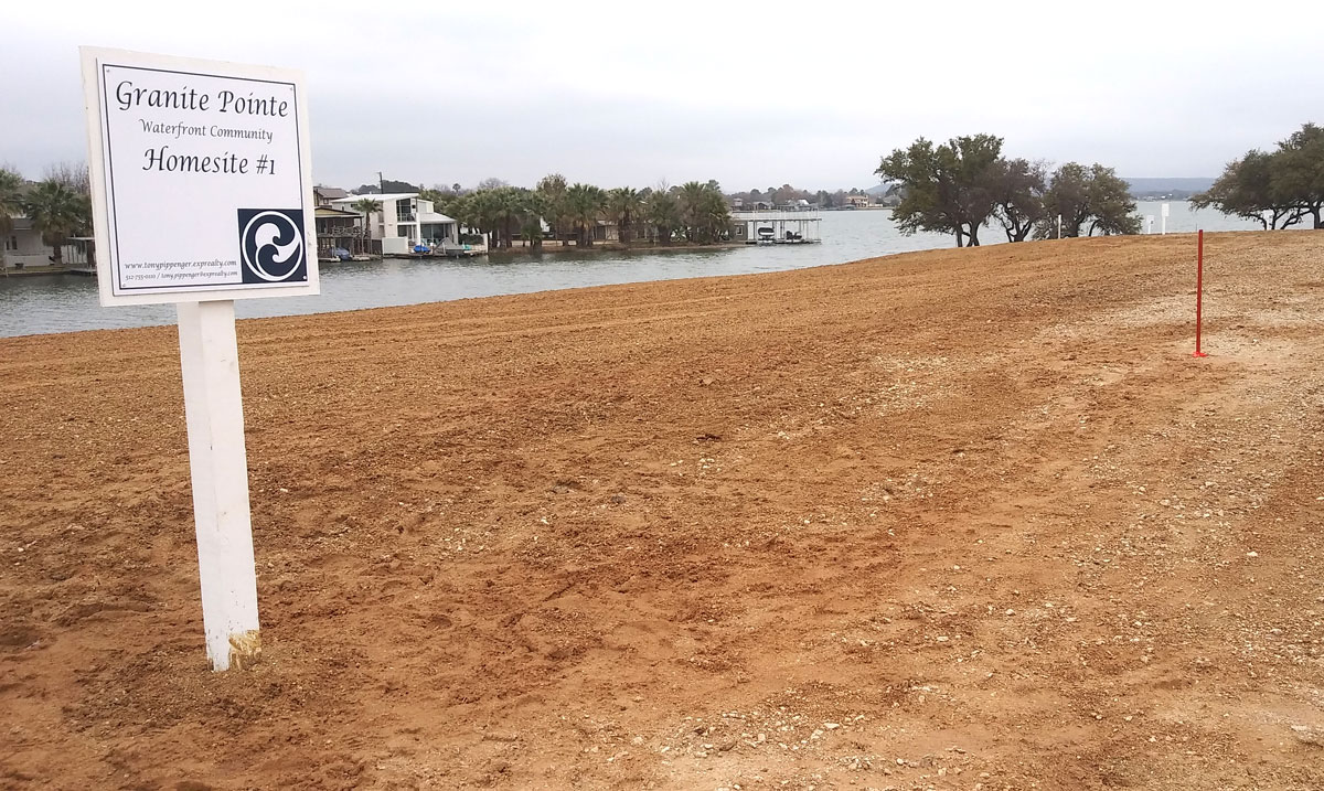 Granite Pointe development in Granite Shoals