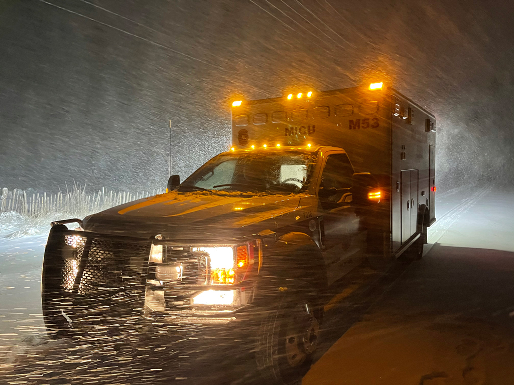 Winter storm 'biblical' for longtime first responder