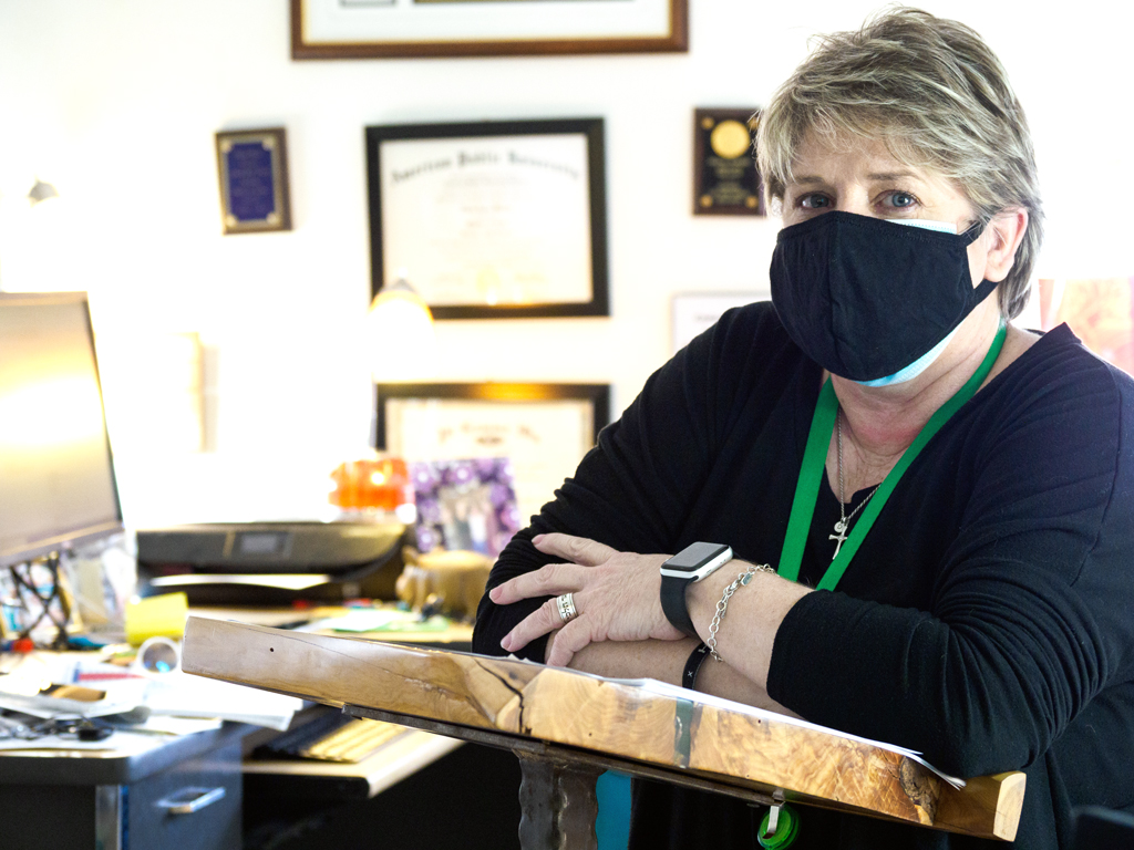 Burnet High School history teacher Diane Woods