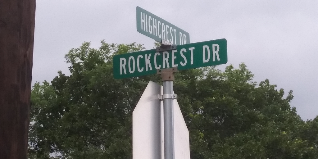 Rockcrest and Highcrest drives in Granite Shoals