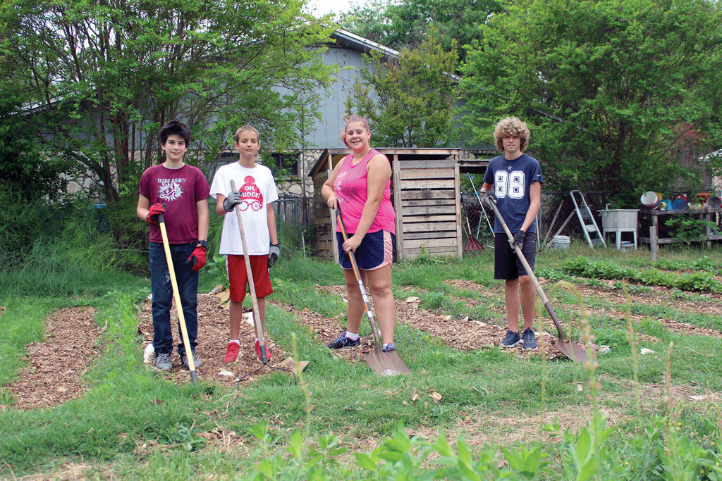 Texas Hill Country Homeschoolers garden