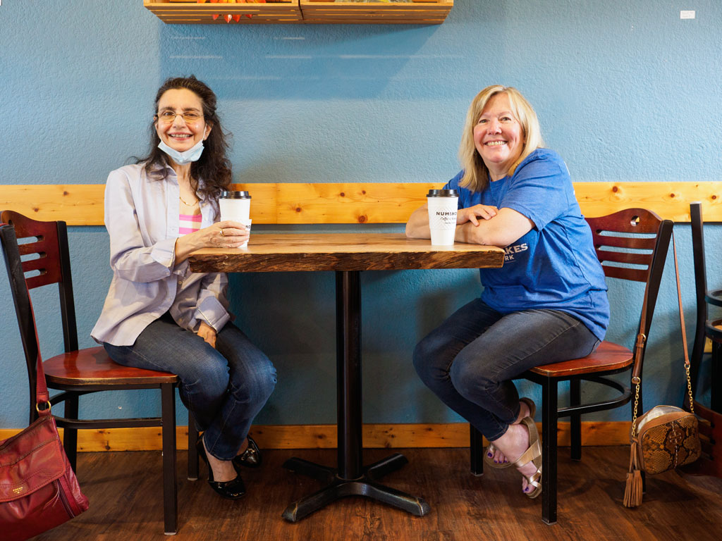 Zy Baig and Becky Page