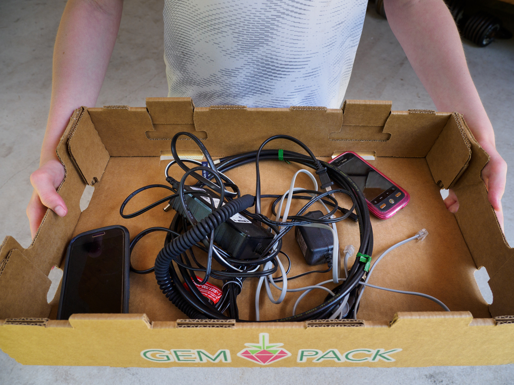 Rotary Club of Marble Falls recycling old electronics