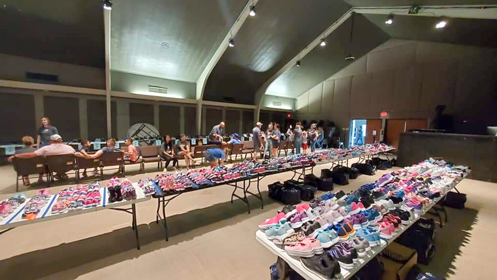 First Blessing shoe giveaway