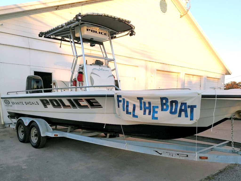 Granite Shoals Police Association's Fill the Boat toy drive