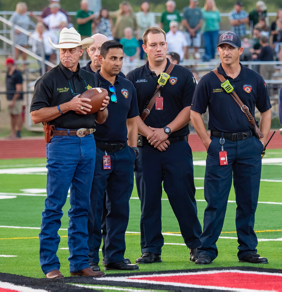 First responders honored at Faith Academy game