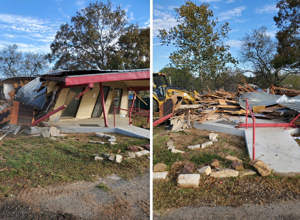 Old Cottonwood Shores police station torn down