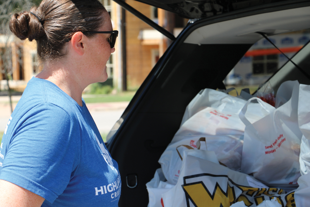 Jessica Cornelison, a volunteer with the Highland Lakes Crisis Network
