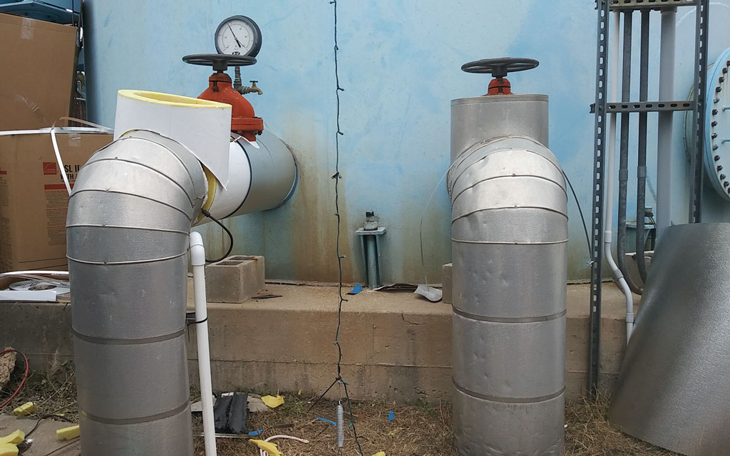 Cottonwood Shores water tower pipes