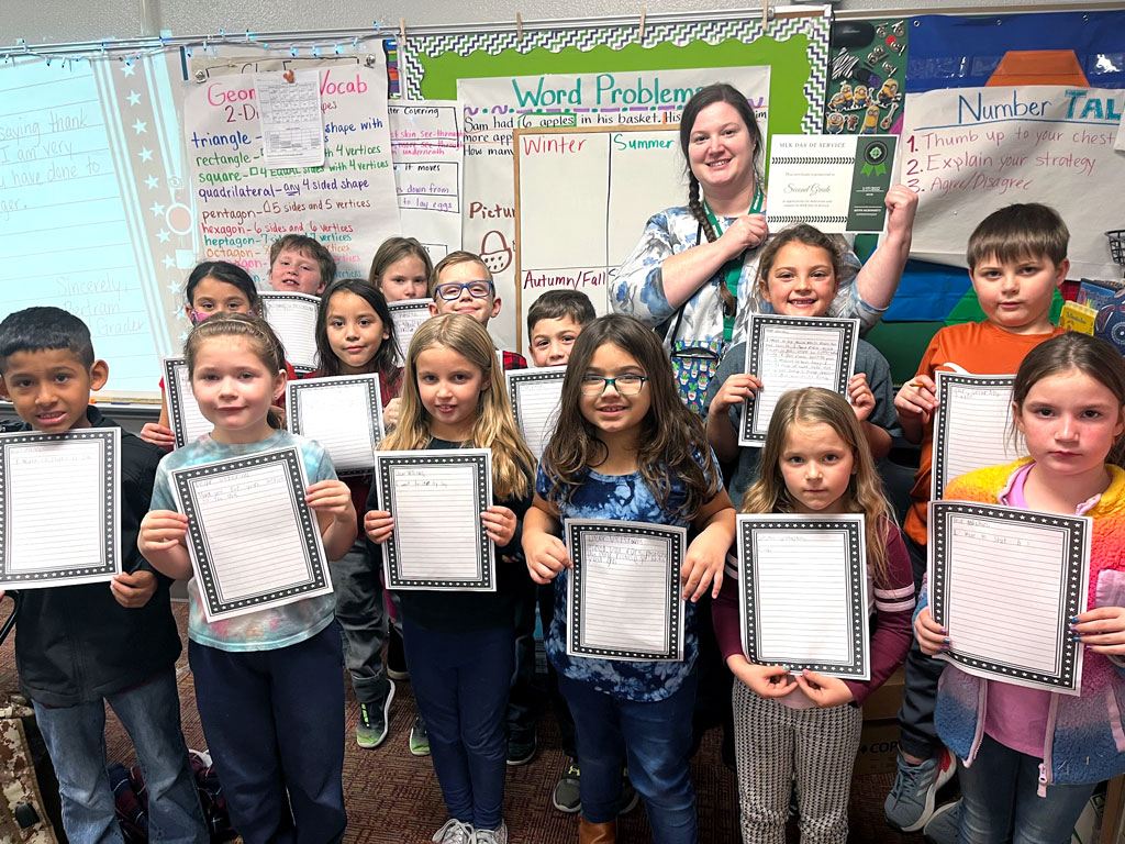 Bertram Elementary School second-graders