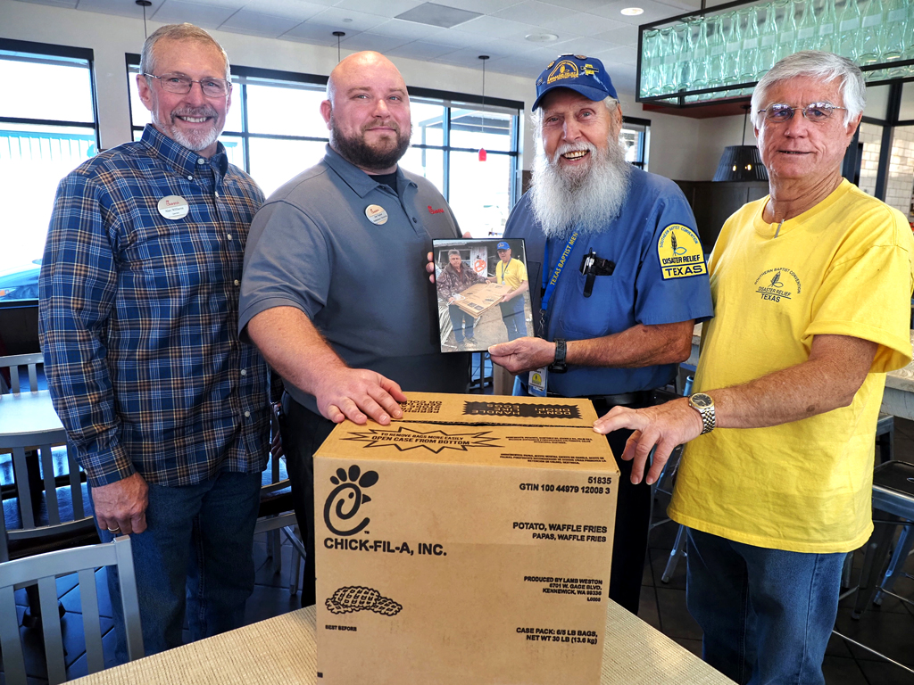 Texas Baptist Men’s Disaster Relief box collection