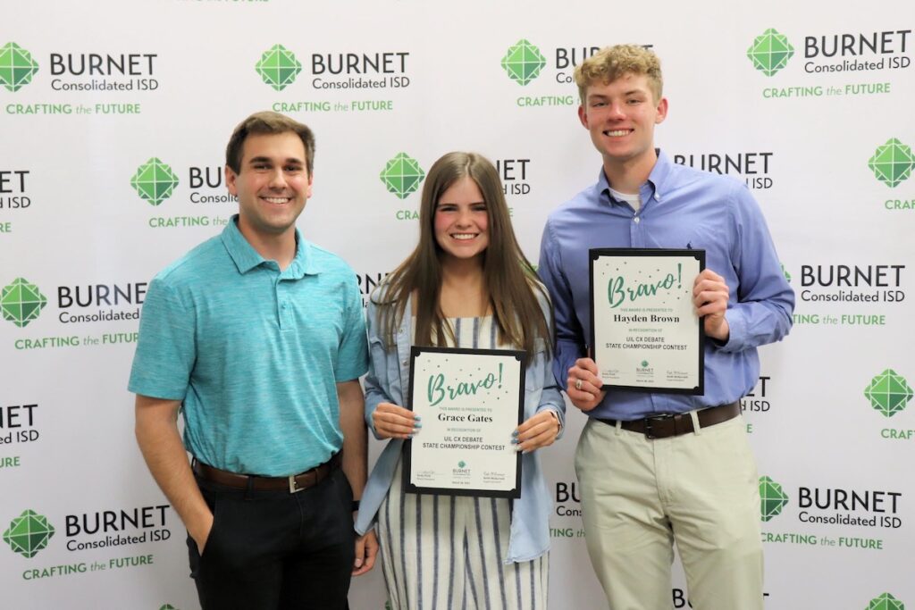 Burnet debate team 11th at state