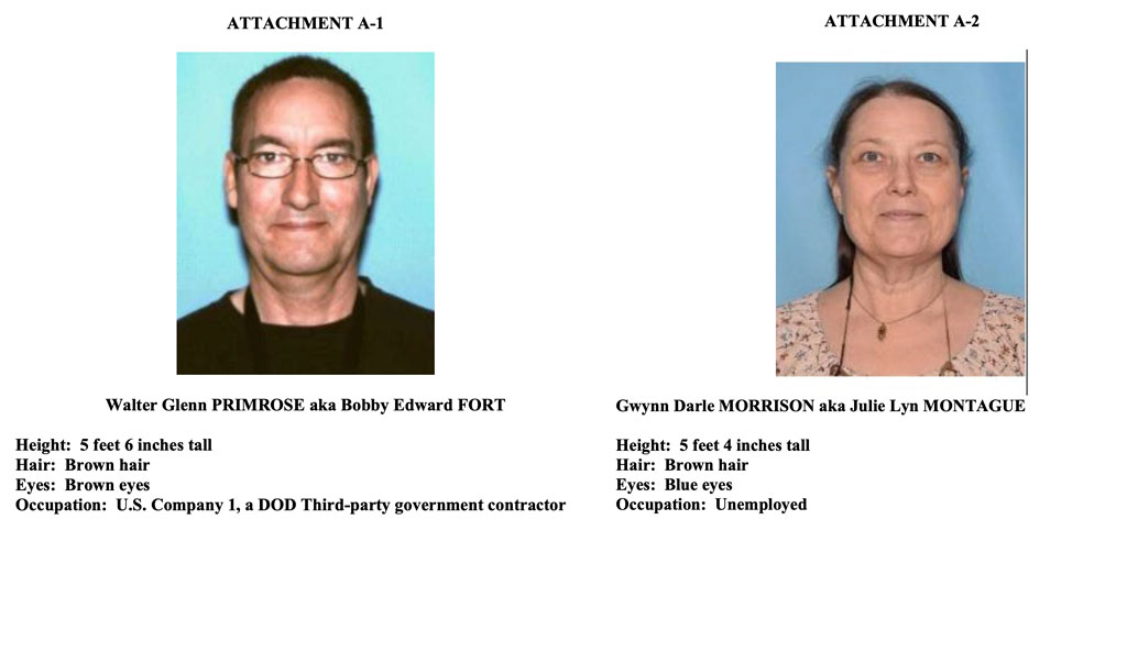 Walter Glenn Primrose (left) and Gwynn Darle Morrison