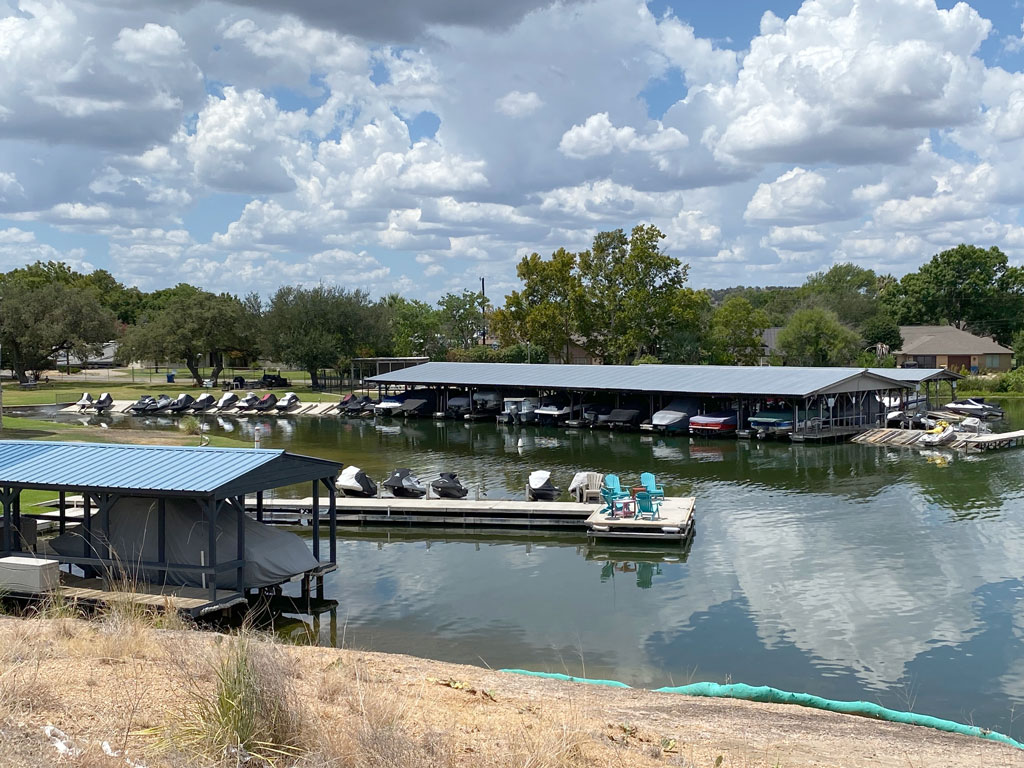 community marina at Lake Front Condos