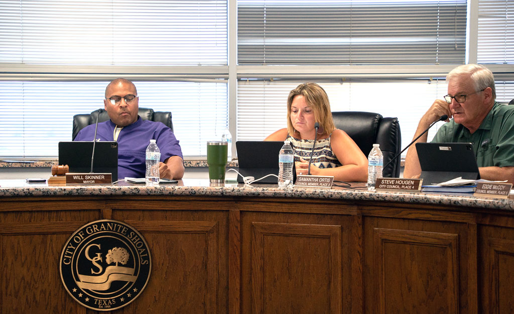 Granite Shoals City Council on Aug. 23, 2022
