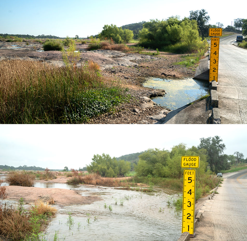Kingsland Slab water level up
