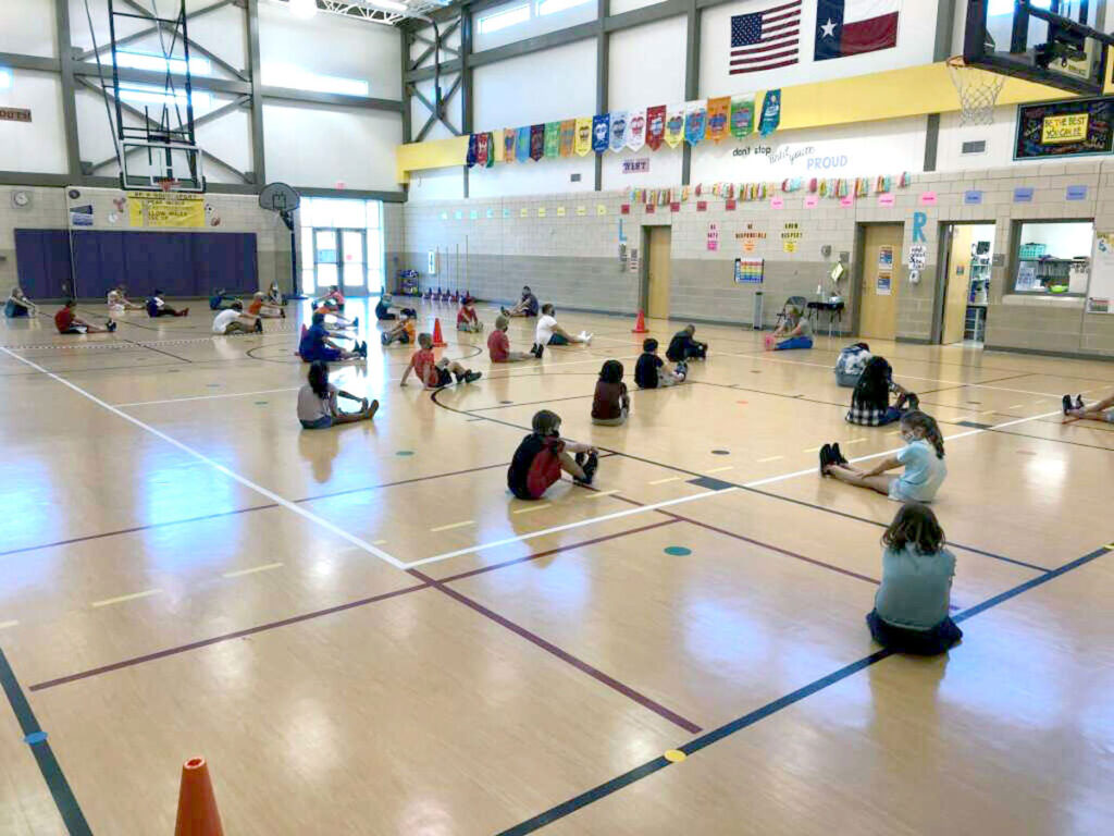 Marble Falls school gym class