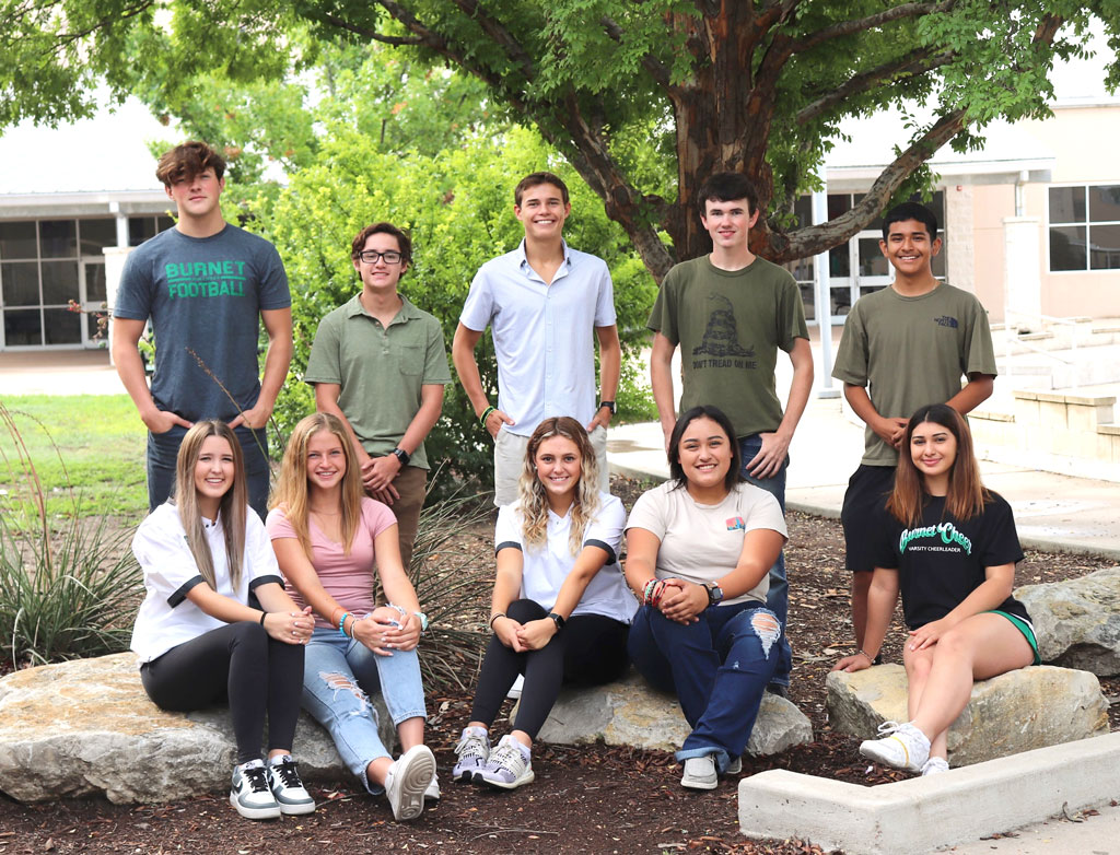 2022 Burnet High School homecoming court