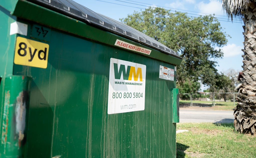 Waste Management dumpster